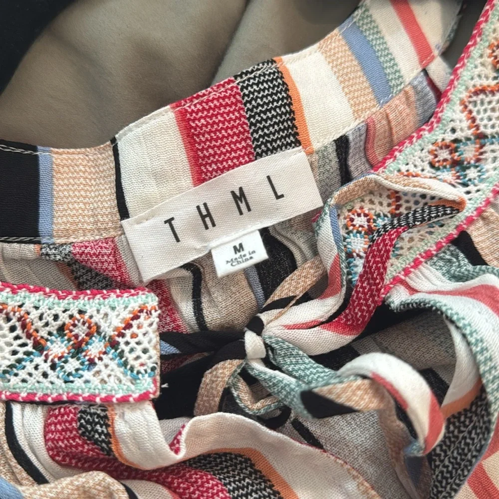 Multi-Color Striped Pattern Halter Tank - Picture 4 of 4